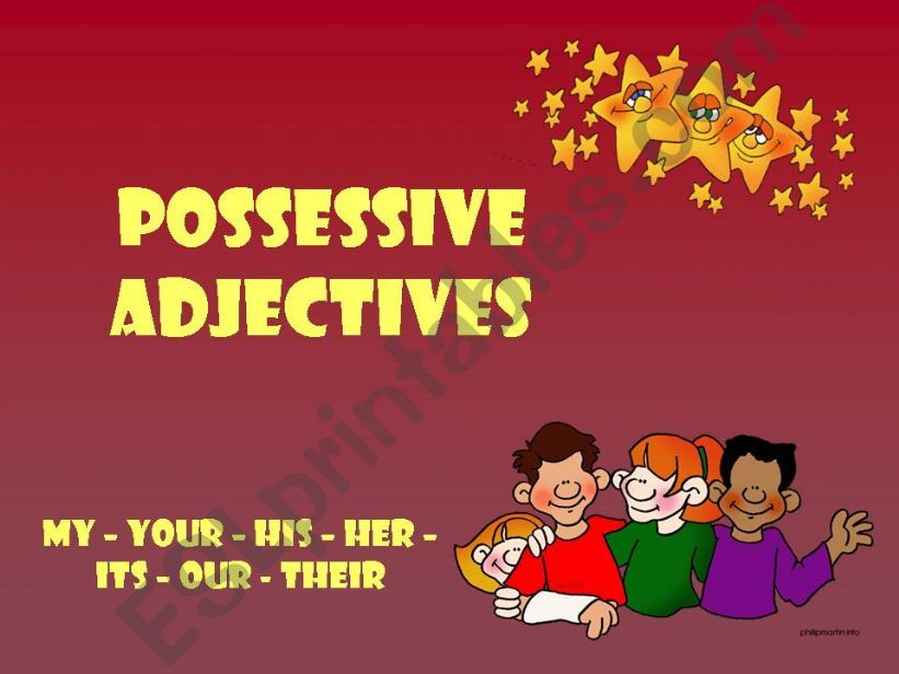 Possessive adjectives powerpoint