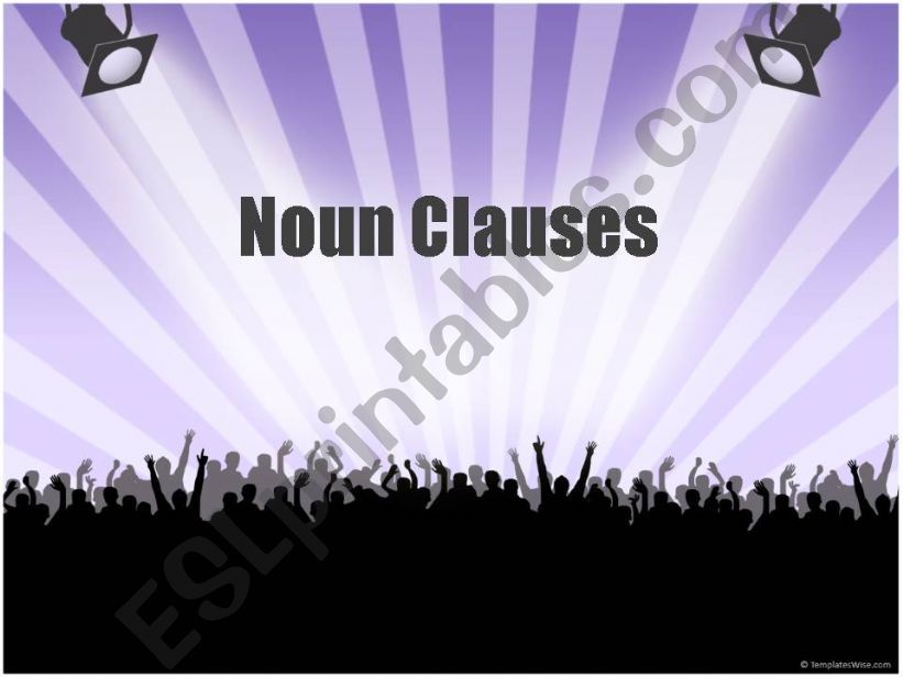 Noun Clauses powerpoint