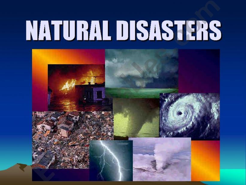 Natural disasters powerpoint