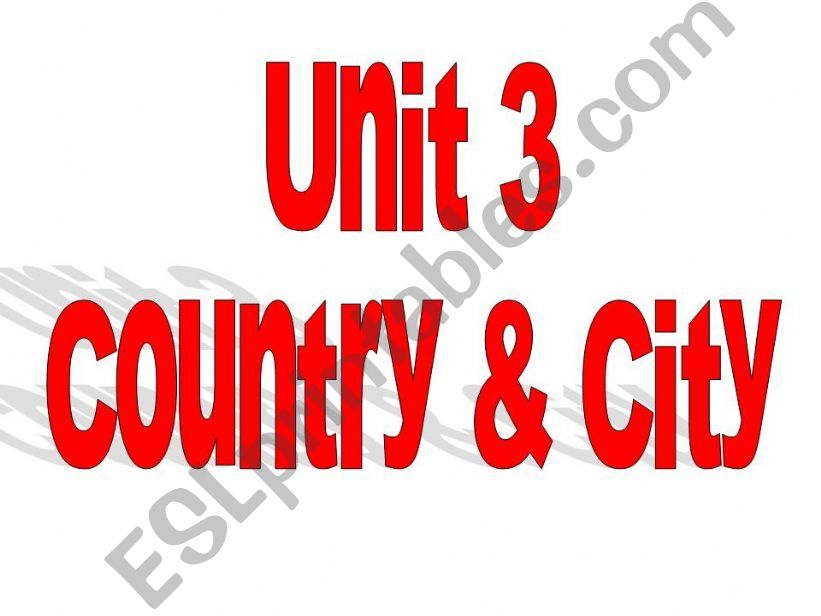 country & city powerpoint