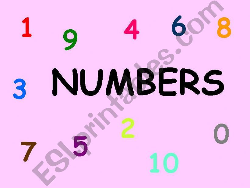 number and colours powerpoint