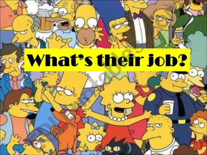 Whats their job? The Simpsons