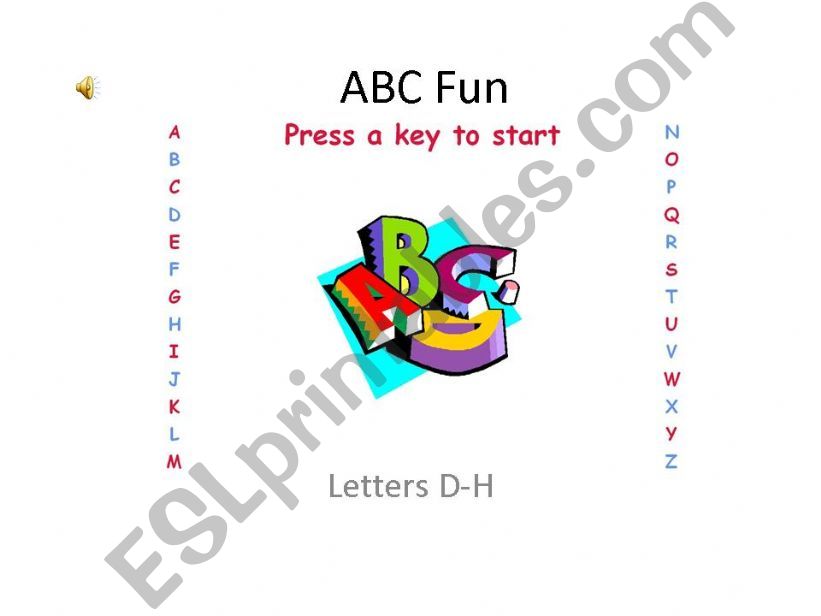 ABC Fun : Letters D-H powerpoint