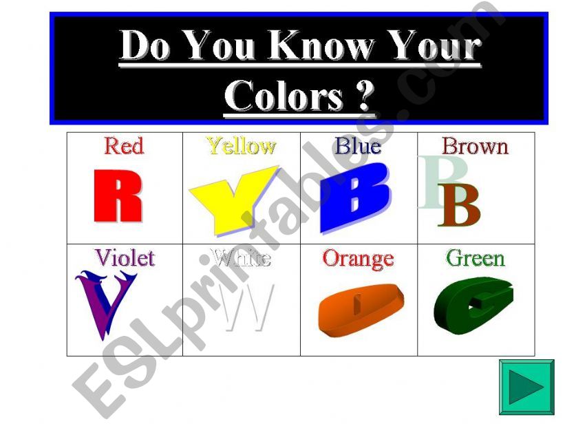 colours powerpoint