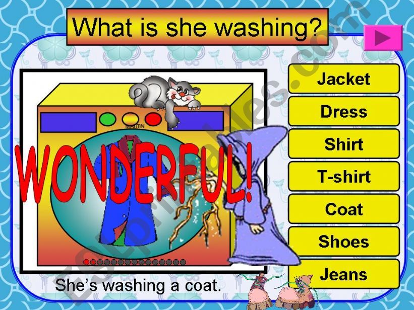 Washing Machine CLOTHES (*animated & sound) 20 slides