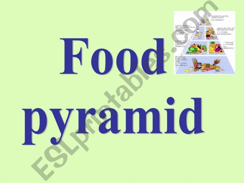 food pyramid powerpoint