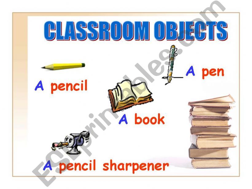 CLASSROOM OBJECTS powerpoint