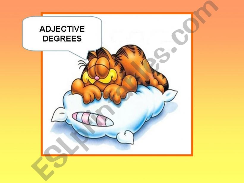 Adjective degrees powerpoint