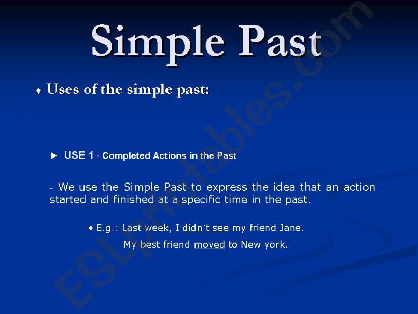 simple past powerpoint