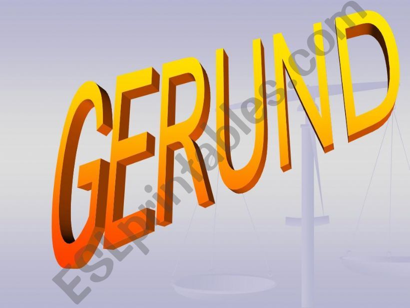 GERUND powerpoint