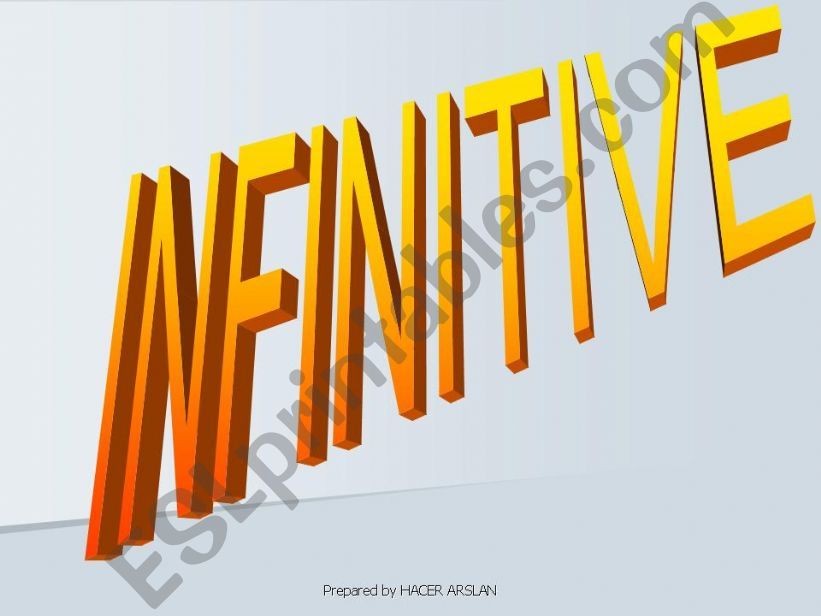 INFINITIVE powerpoint