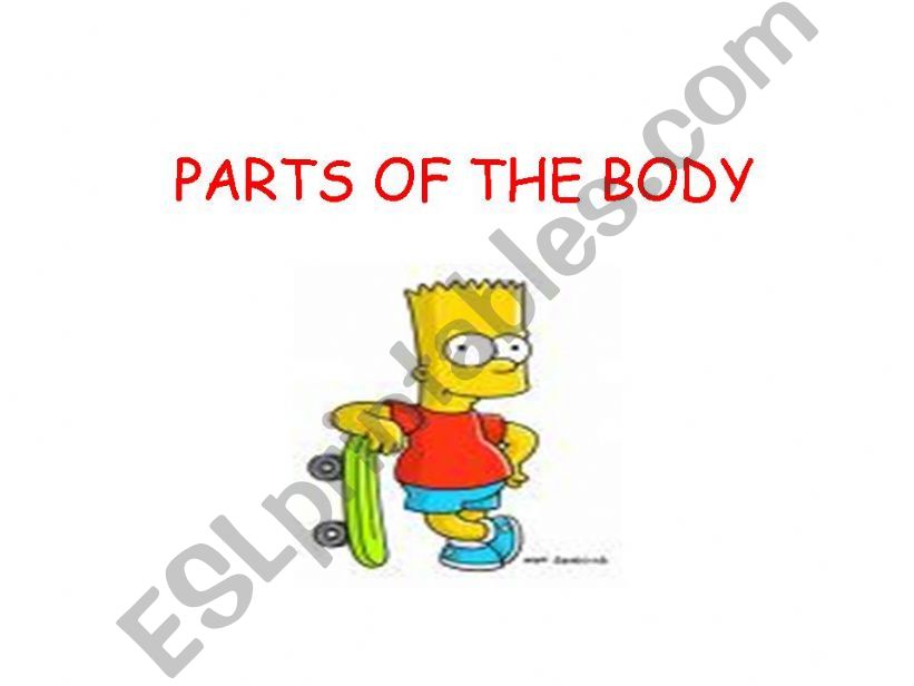 parts of the body powerpoint