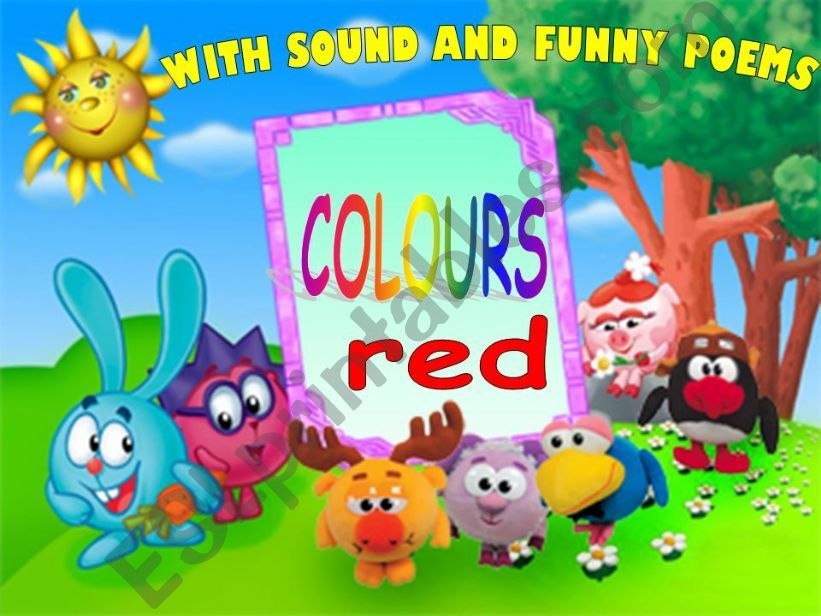 COLOURS. RED. WITH SOUND AND FUNNY POEMS - F A N T A S T I C!!!