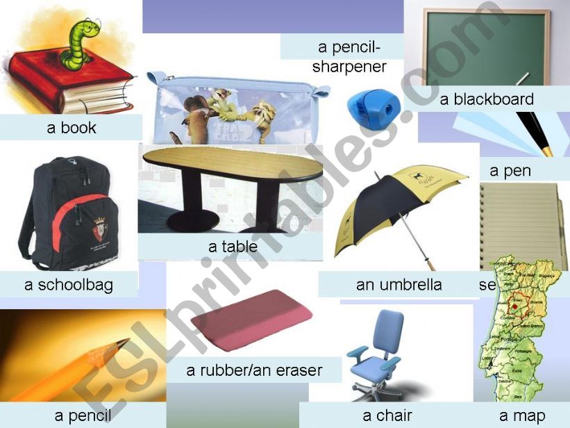 classroom objects powerpoint