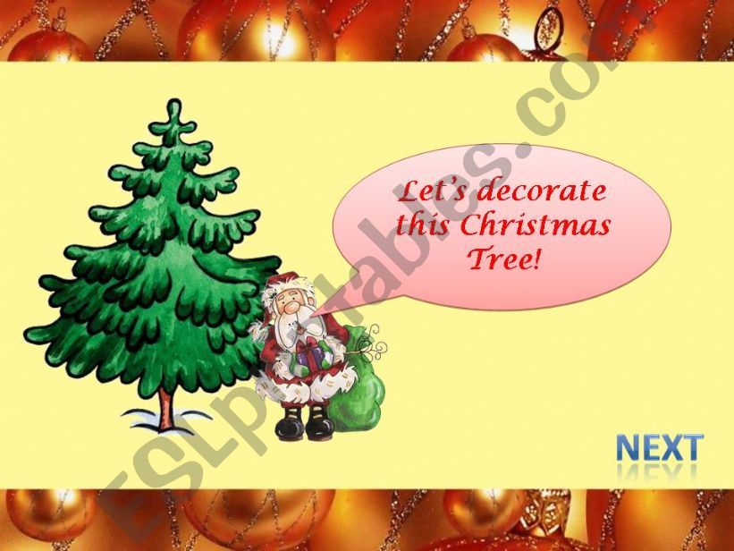 Decorate the Christmas Tree powerpoint