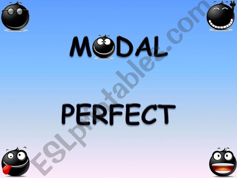 MODAL PERFECT PRESENTATION powerpoint