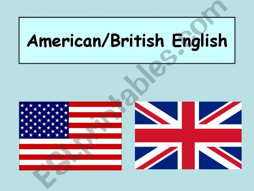 American/British English powerpoint