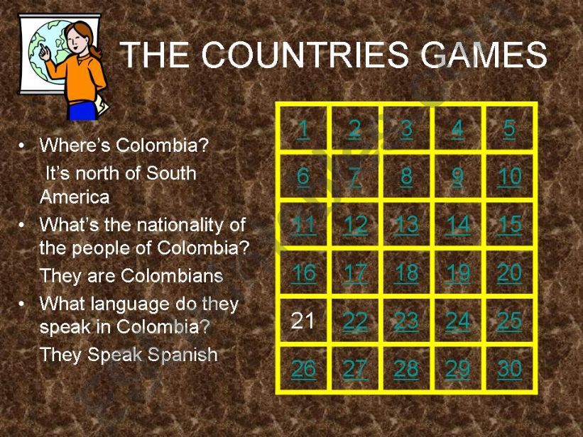 Countries Game powerpoint