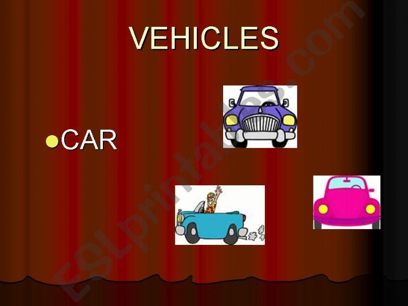 vehicles powerpoint