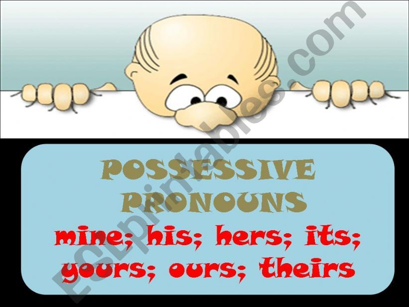 POSSESSIVE PRONOUNS powerpoint