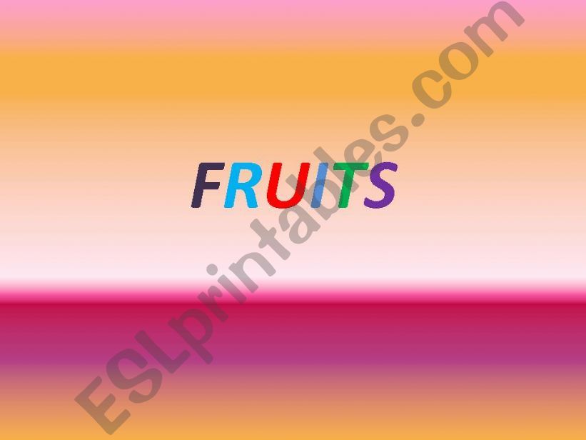 fruits powerpoint