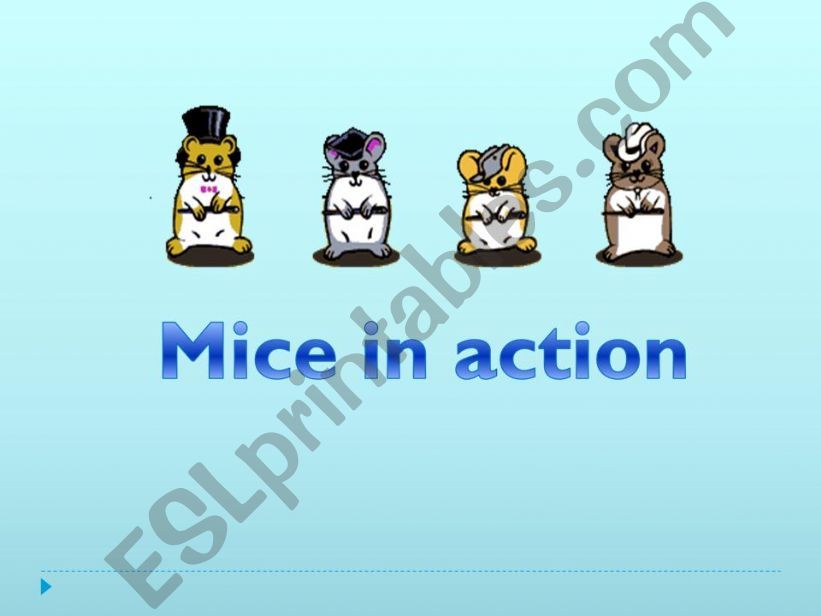 Mice in action - 1/2 powerpoint