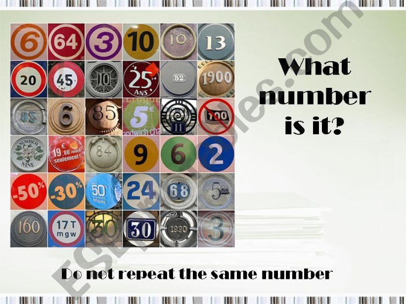 What number is it? powerpoint