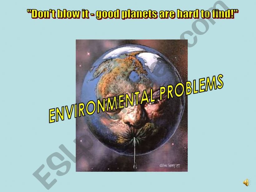Environmental problems part 1 powerpoint