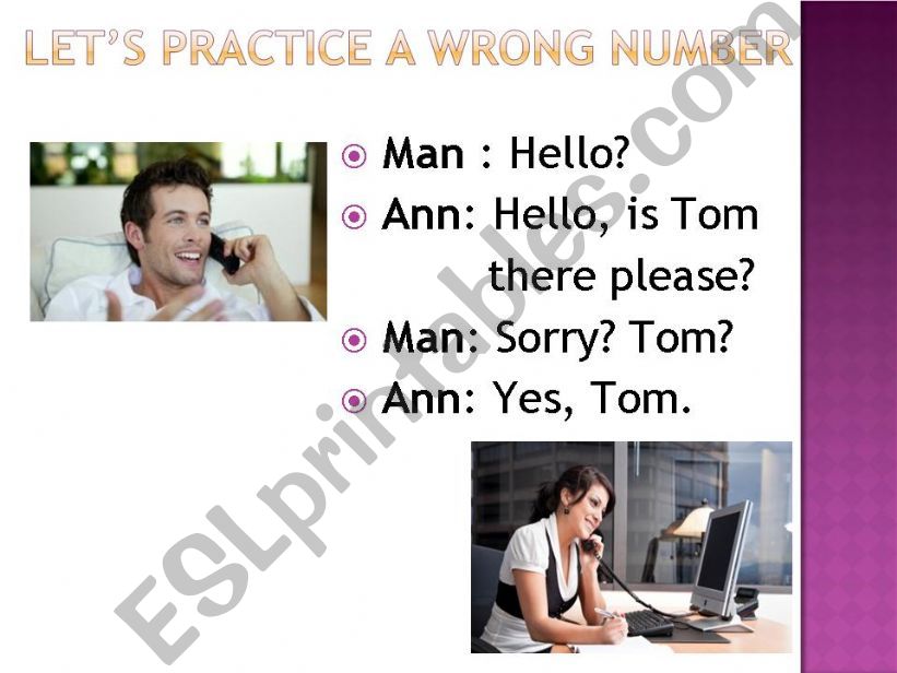 Answering the Phone 3 powerpoint