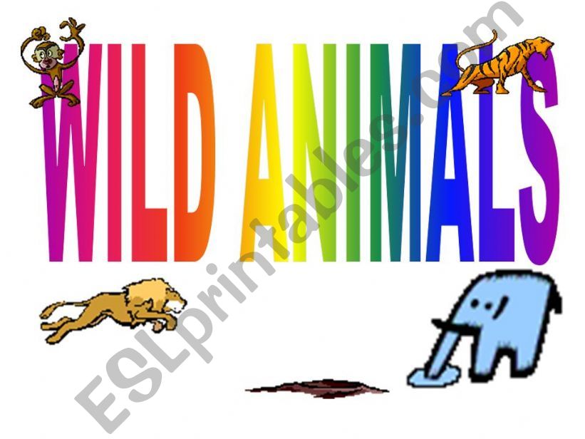 wild animals outlines powerpoint