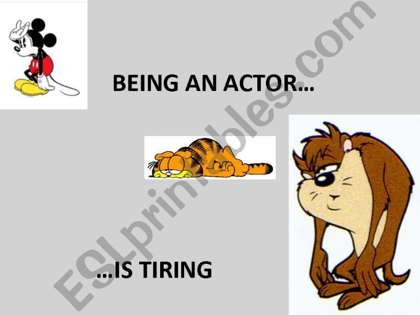being an actor powerpoint