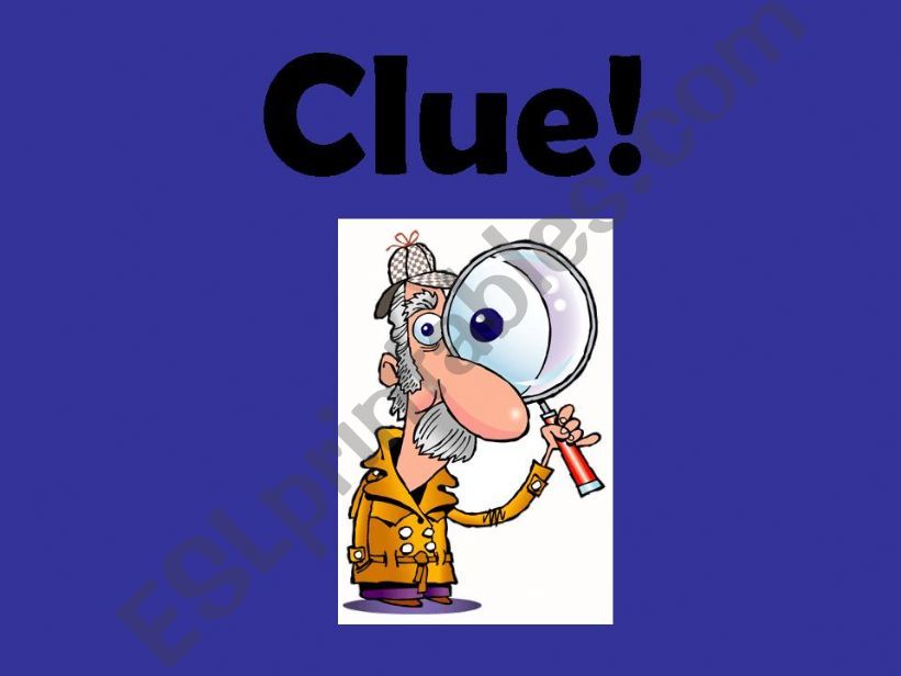 CLUE powerpoint