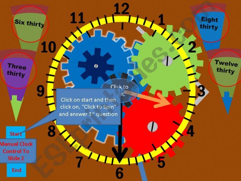 Animated Clock Practice  Half Hours Or Play The Game