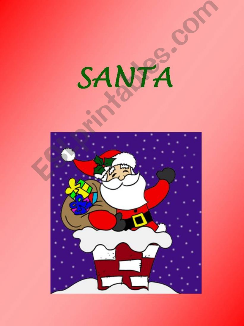 Santa Claus flashcards powerpoint