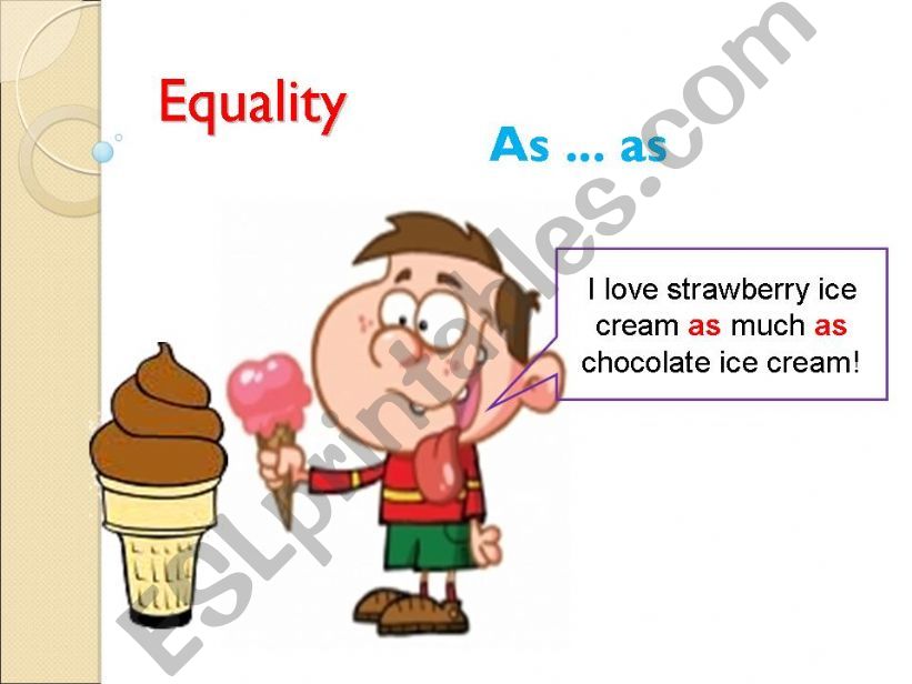 equality comparative powerpoint