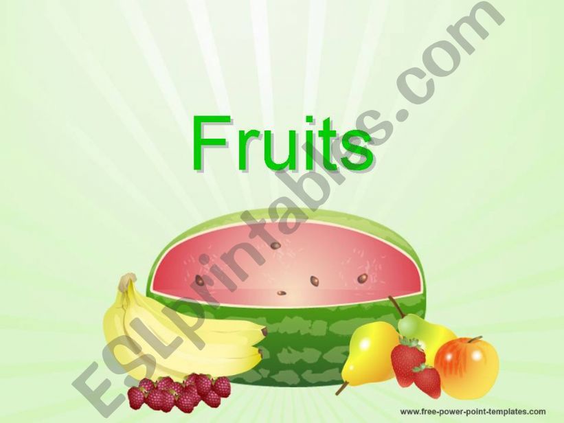 Fruits powerpoint