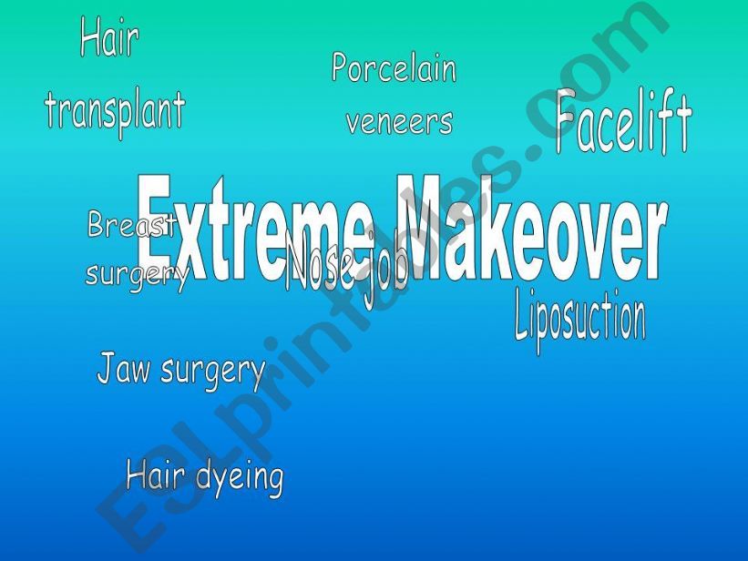 used to extreme makeover powerpoint