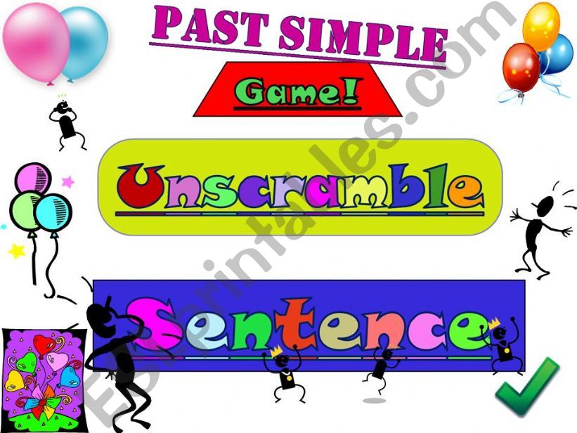 Past Simple - Sentence Unscramble