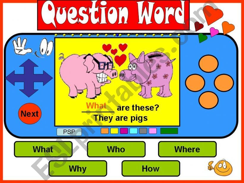 QUESTION WORD powerpoint