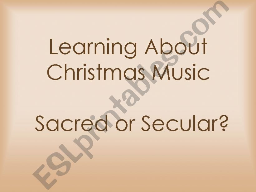 Christmas - Sacred Christmas Music Correlation