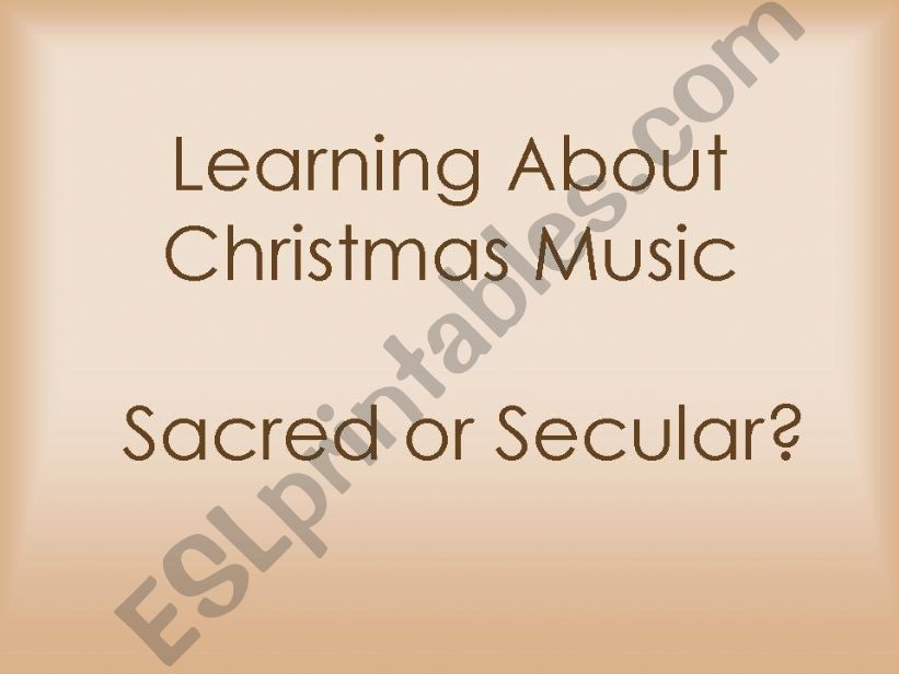Christmas - Sacred Christmas Music Correlation
