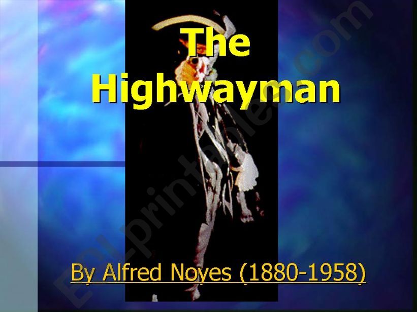 The Highwayman powerpoint
