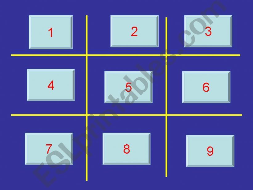 Tic tac toe spelling powerpoint