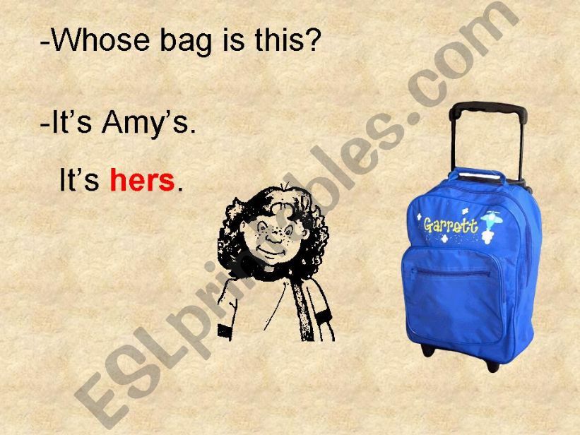 Whose bag is that? powerpoint