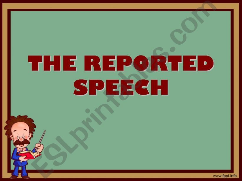 Reported Speech powerpoint