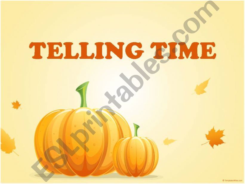 Telling Time powerpoint