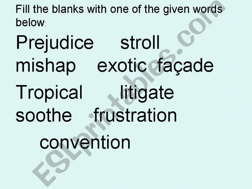 revising some vocabs powerpoint