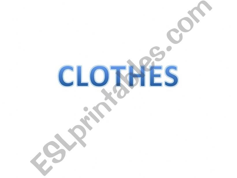 clothes powerpoint