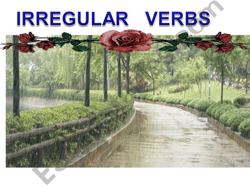Irregular verbs    part 1 powerpoint