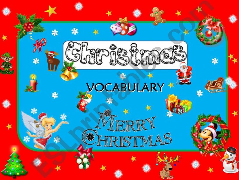 CHRISTMAS VOCABULARY PRESENTATION